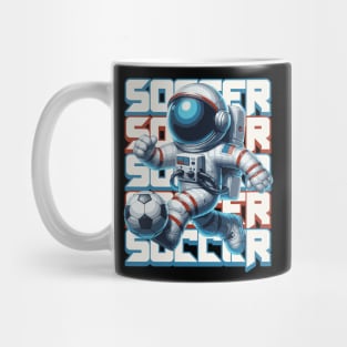 Astronaut Playing Soccer Mug